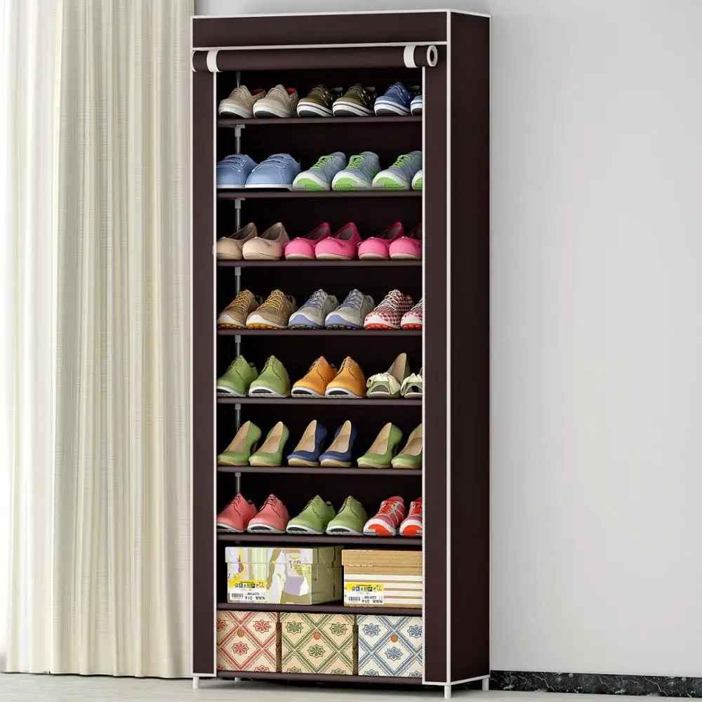 Suoernuo 09C Brazil sapateira waterproof shoe rack organizer with cover