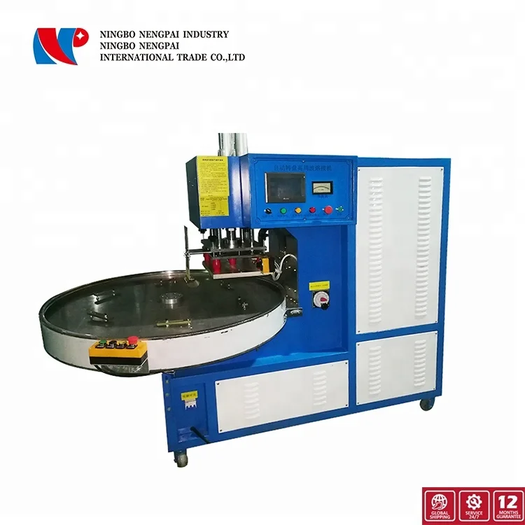Rotary turntable high frequency welder medical blister packing machine for blister card sealing