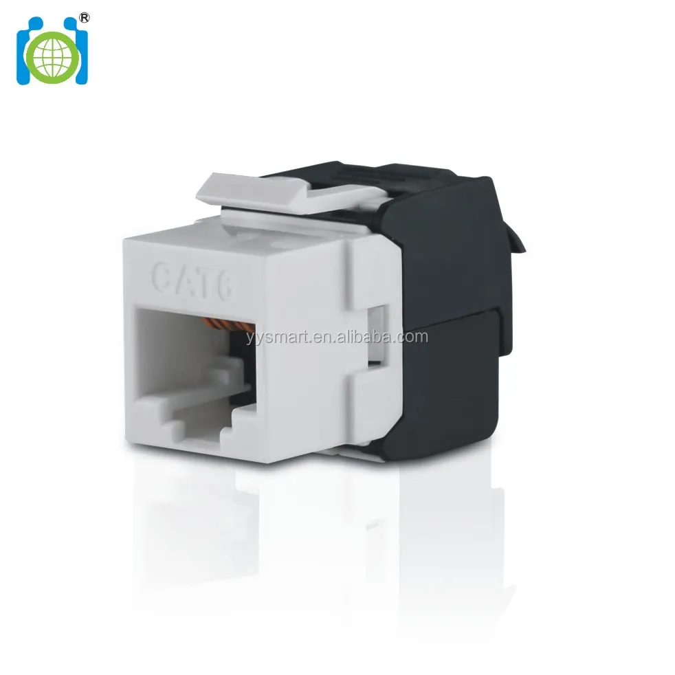 180 градусов черный/белый rj45 модульный разъем UTP безинструментальный Keystone jack