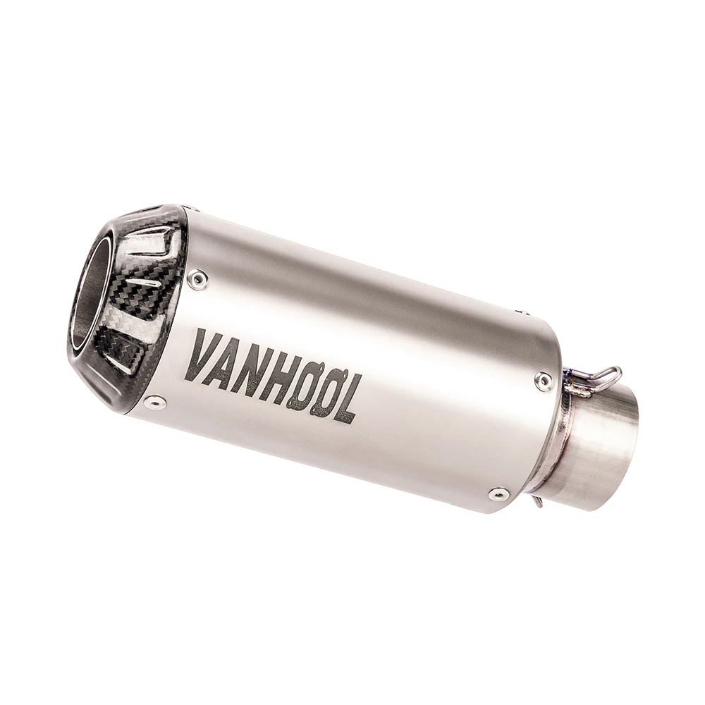 Titanium Carbon Fibre Motorcycle Universal Muffler Silencer