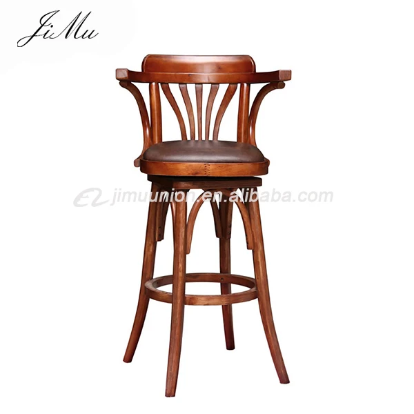 French Antique Vintage Style Dining Chair For Restaurant Solid Wooden Carved Back Dining Chair For Restaurant