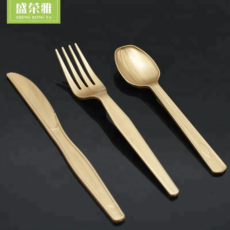 Disposable Plastic Cutlery Combo Pack Fork Spoon Knife Crystal Clear Heavyweight Flatware