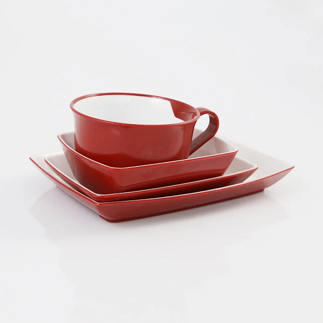 Customized Logo Airline Reusable Exclusive Plastic Dinnerware Set