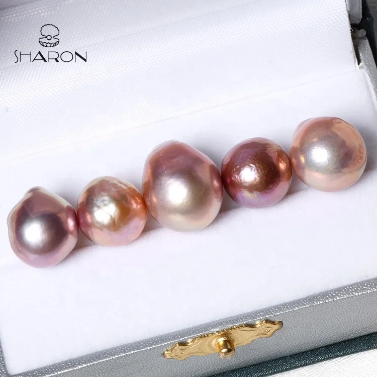 Wholesale 10-14mm AA High Quality Metal Color Natural Freshwater Edison Barque Loose Pearl