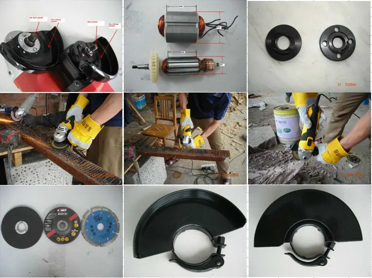 DongSen 2400w 230mm Concrete Grinder Polishing Machine angle grinding machine