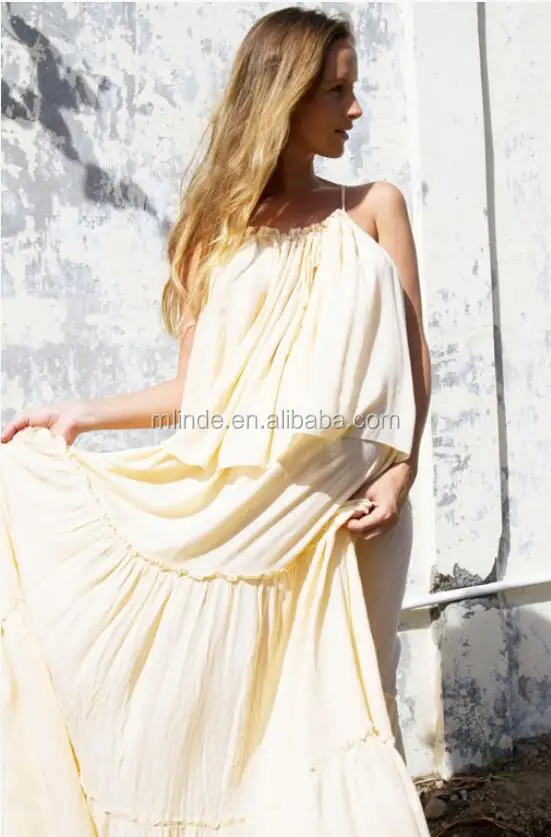 Breast Feed Dress 100% Rayon Woven Breastfeeding Maxi Dress Boho Long Nursing Tiered Dress For Pregnant Woman