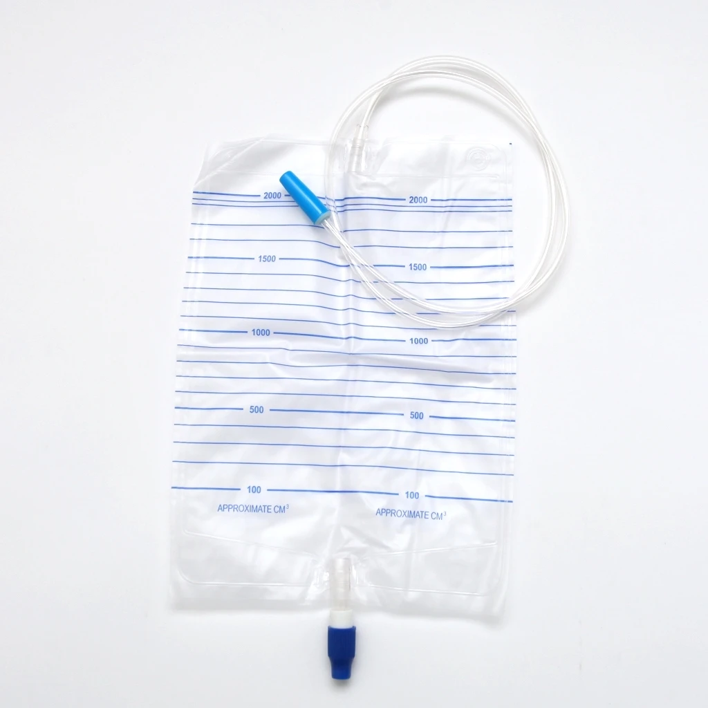 
HOT SALES adult Urine Drain bag 2000ml for incontinence/Plastic urine bag 