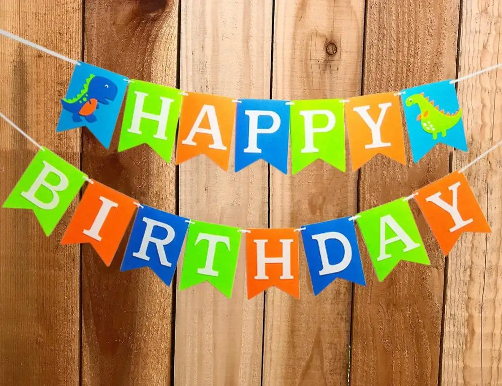 Dinosaur Birthday Party Decorations Dinosaur Balloons Happy Birthday Banner  Dinosaur Mask Party Favors for Birthday Party