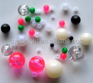 Wholesale Factory price mix color loose large hole plastic beads