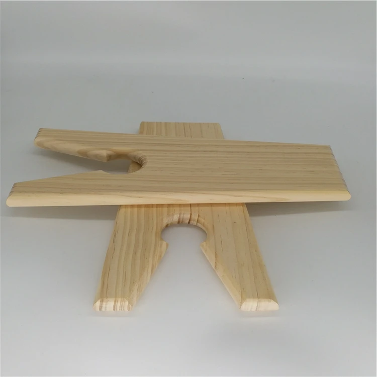 Solid pine wood holder for home decoration