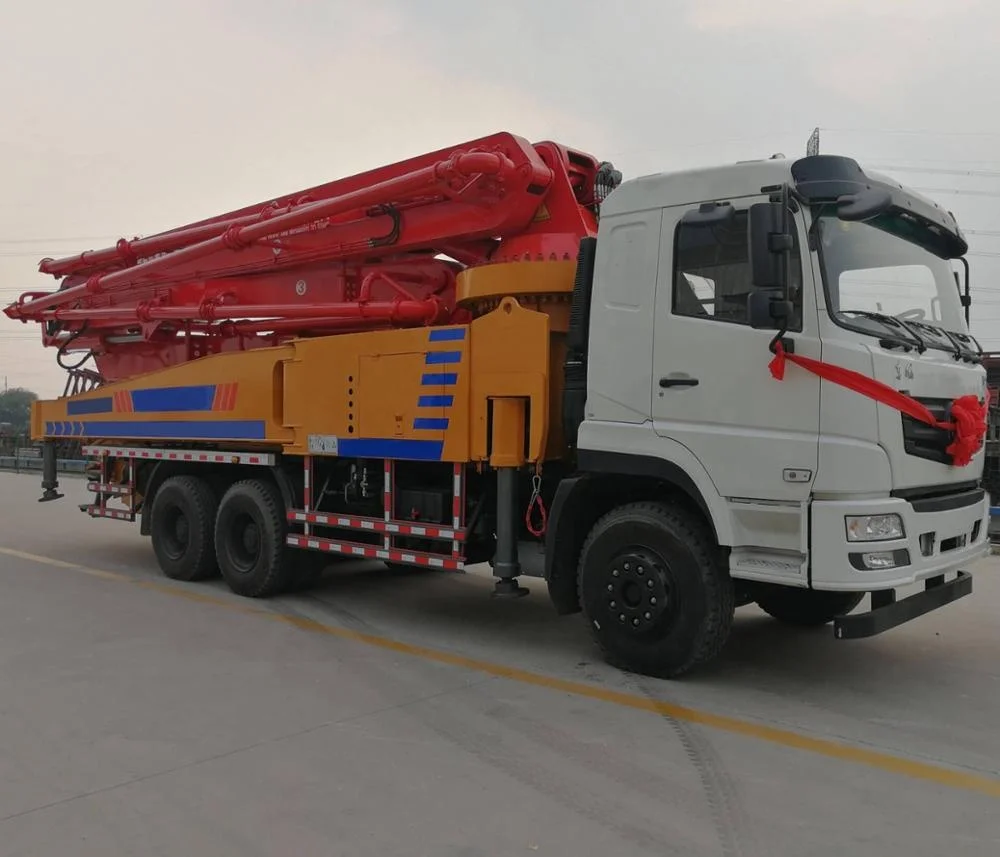 Factory Price Big Mobile Concrete Mixer Concrete Pump Truck With 1.6m Feeding Height Wolwa