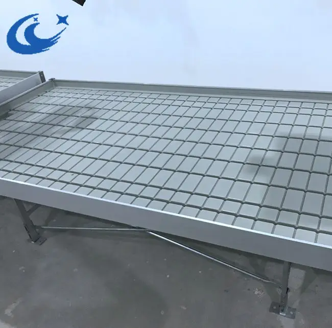 44ftx8ft flood table  greenhouse rolling tableHydroponic ebb and flow rolling bench growing flood drain tray