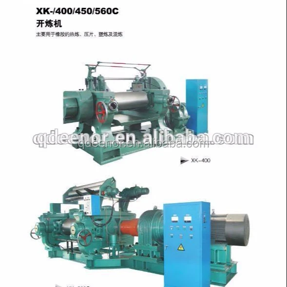 two roll rubber open mixing mill with 2020 top technology from Qingdao eenor factory