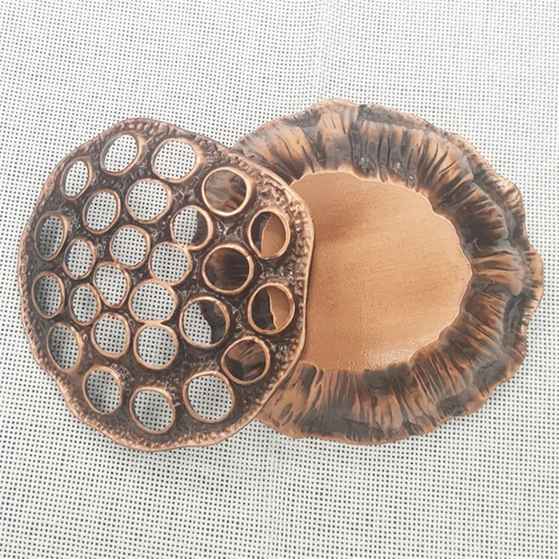 Wholesale Price Lotus Seed Holes Metal Incense Burner Portable Home Coil Incense Holder Burner