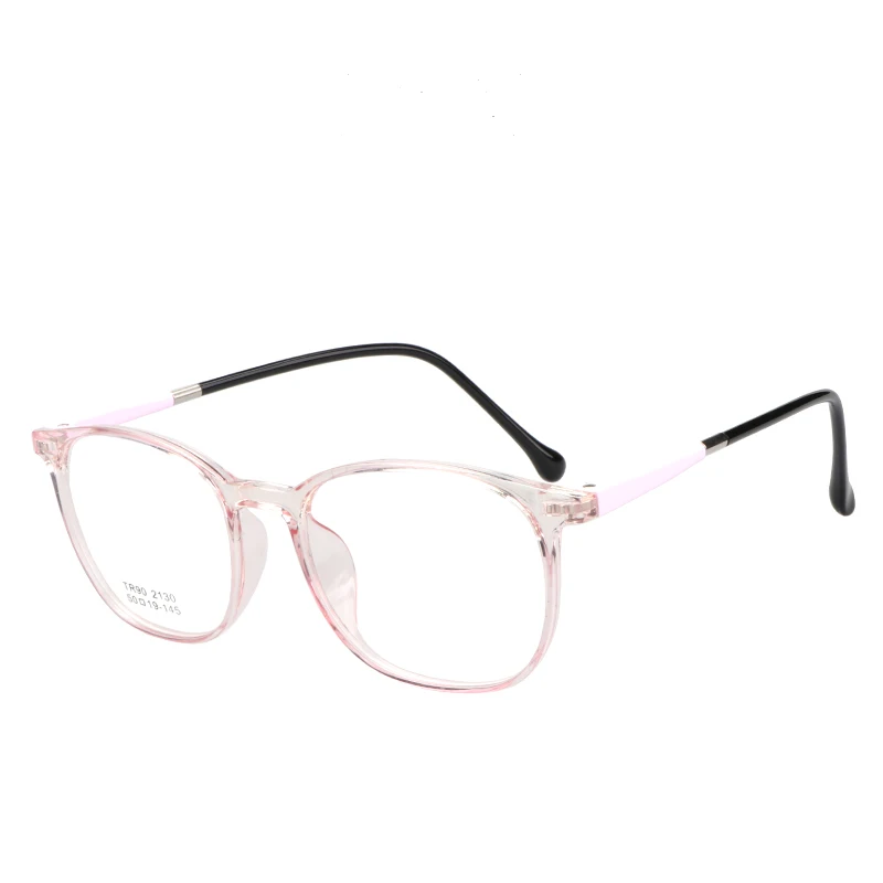 Transparent TR90 Vintage Retro Mens Womens Soft Superlight Square Optical Glasses