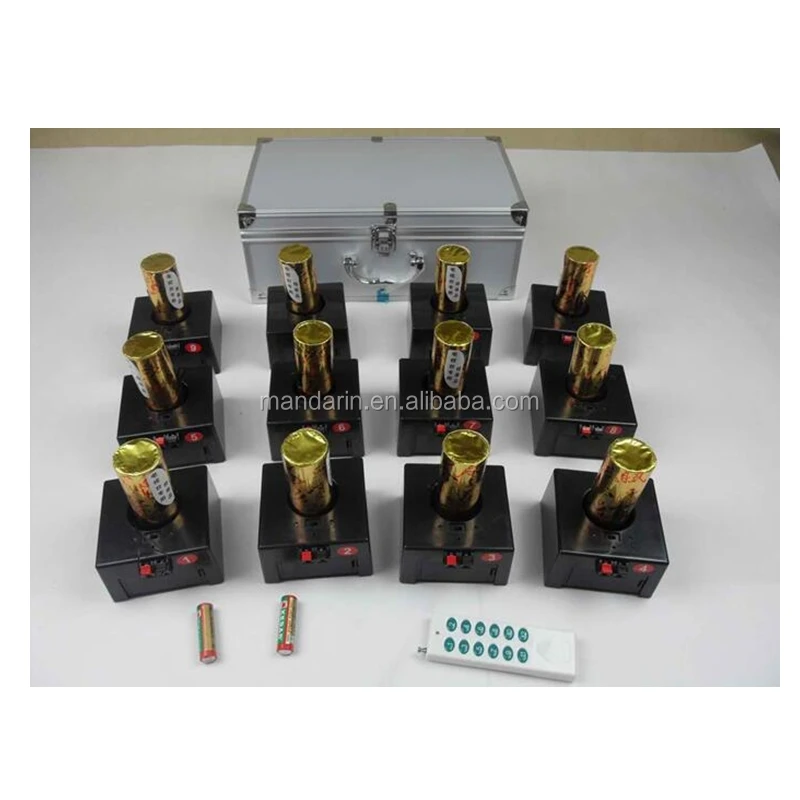 D12pcs канал приемник дистанционное управление холодного пламени беспроводной Китай фейерверк стрельба системы