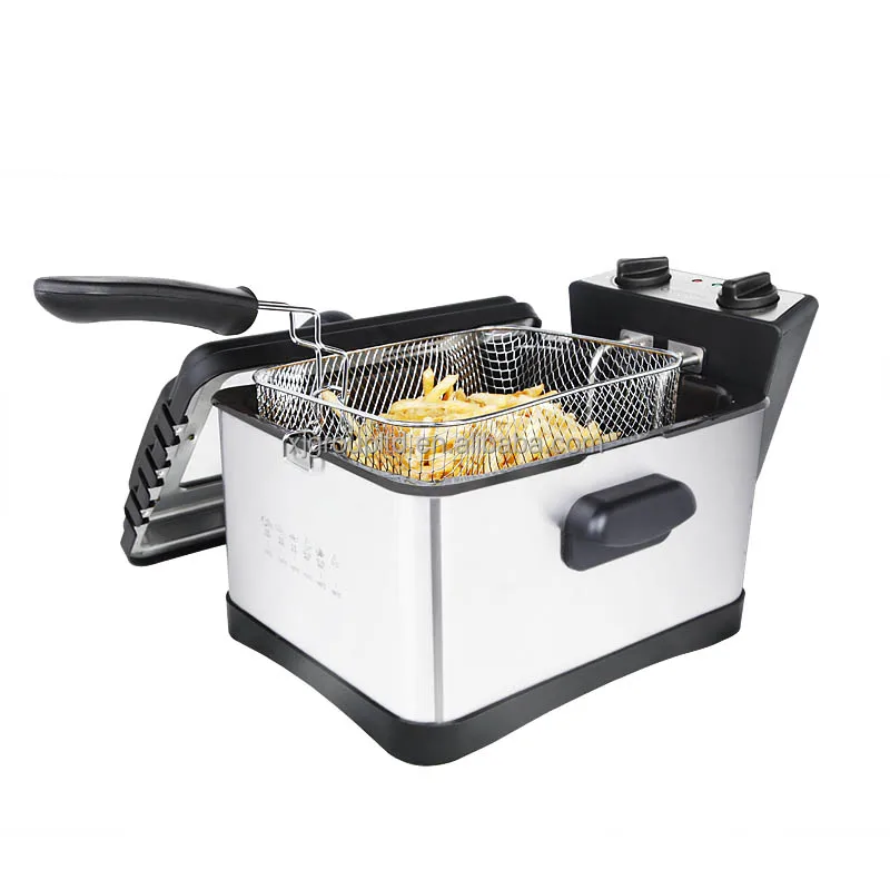 4.5L oil capacity stainless steel deep fryer with 30 minutes timer XJ - 7K120