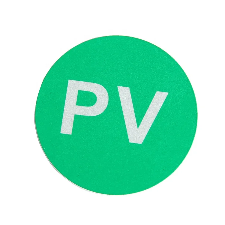 Custom Australia standard plastic ABS solar warning PV ES  labels