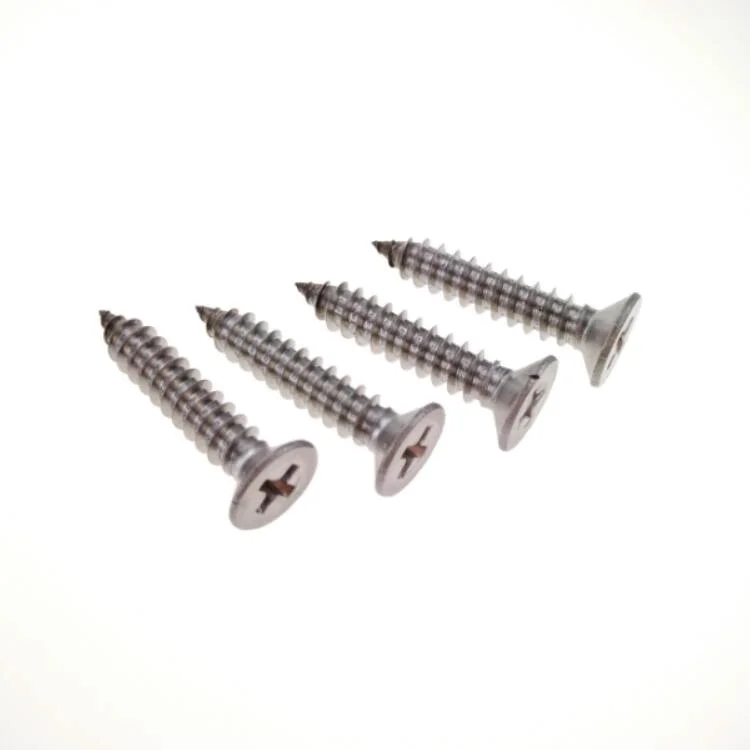 Flat Head Stainless Steel Self Tapping Screws Cross Recessed 4.2 X 16 DIN 7982