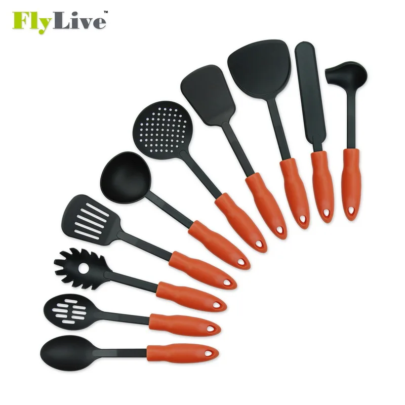 Kitchen Cooking Utensil Set - 18 Nylon Cooking Utensils - Heat Resistant & Tools