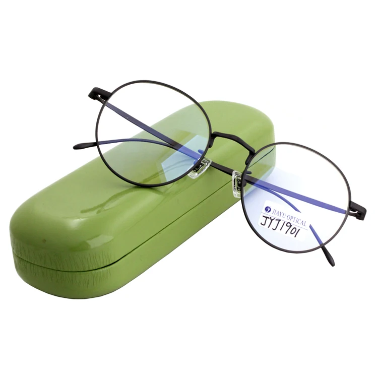 High Quality Classic Round Full Rim Style Optical Titanium Frame Glasses for Women and Men