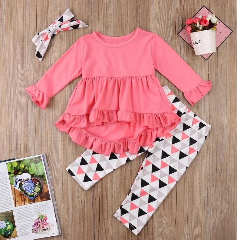 Cheap Wholesale Popular Kids Clothes Elegant 2 Pcs Sets Girls Clothing Sets