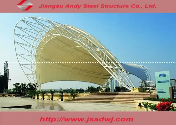 
Andy platform sunshade awnimg membrane structure design 