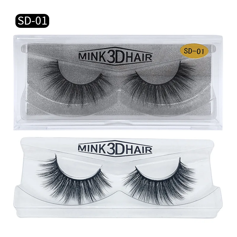 Private Label 3D Silk Eyelashes Fake Mink High Quality Lashes