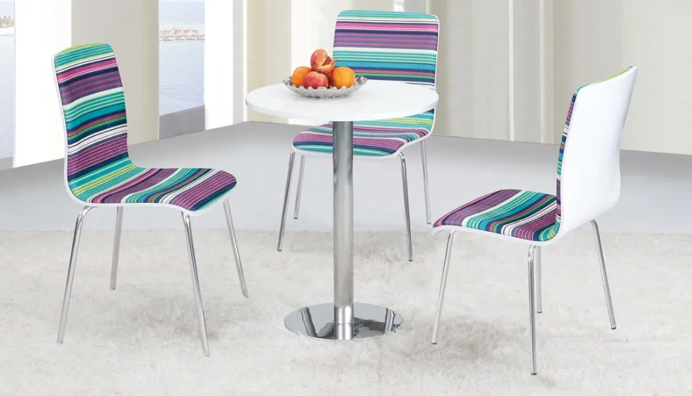 space saving home furniture leather dinning chair with leather cover