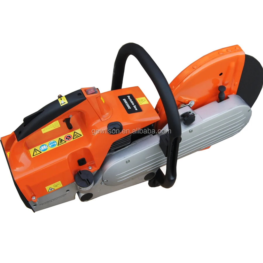 Бензиновый ручной бетонорезак мощностью 350 кВт с лезвием мм