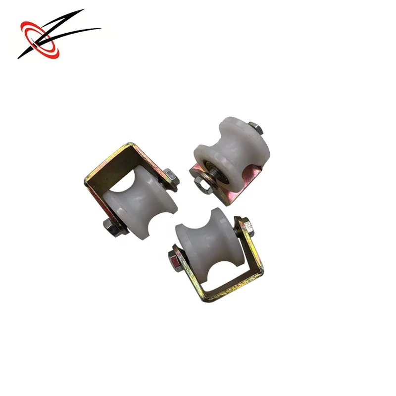plastic lifting nylon pulley wheel  with stand bracket sliding guide sheave