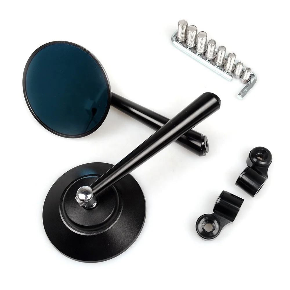 Motorcycle Parts Modified High Quality CNC Aluminum Straight Round Rear View Mirror