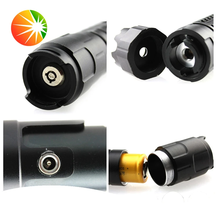 High Power 450nm Burning Blue Laser Pointer 5000mW for sale Powerful Laserpointer Rechargeable With 5  head