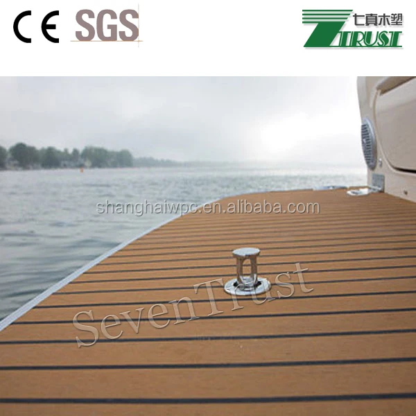 Synthetic pvc teak flooring used for boat marine