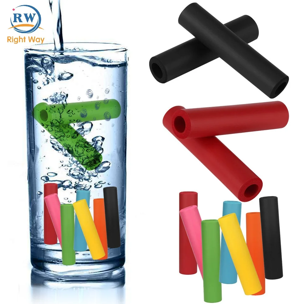 Cheap  Anti-skid Shock-absorbing Soft Bike Bicycle Grips Ultralight Cycling MTB Silicone Sponge Handlebar Grips