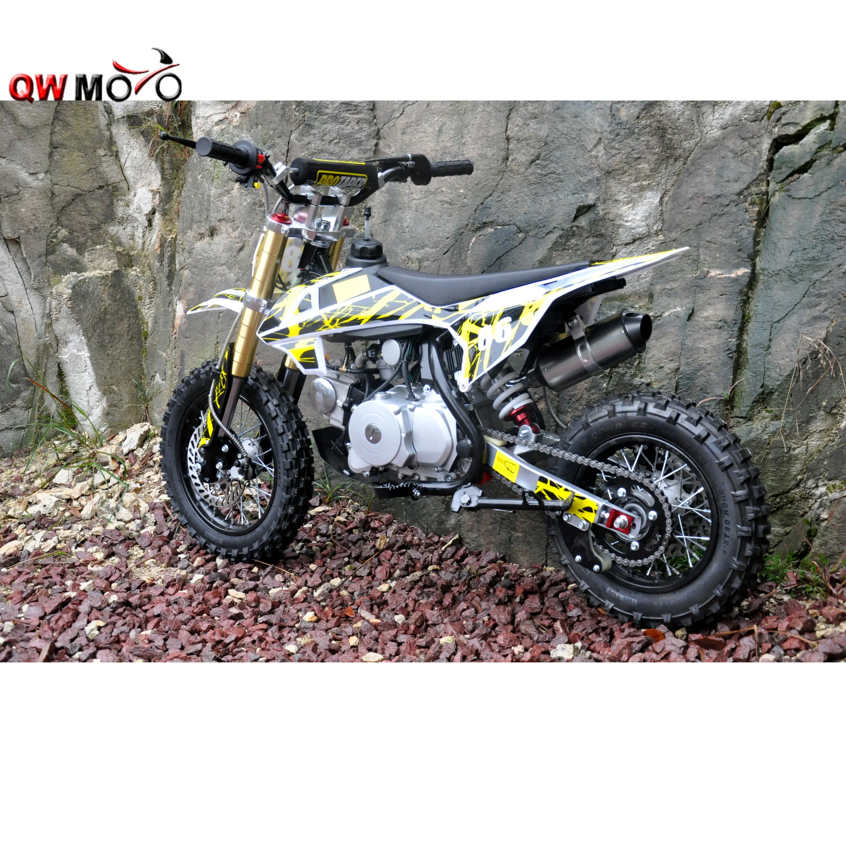 QWMOTO питбайк 4 штрихов, внедорожный мотоцикл QWDB-06