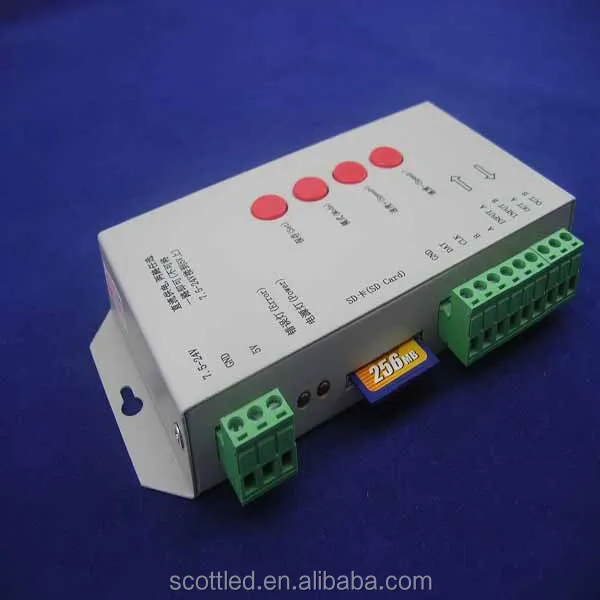 T-1000S with SD card 2048 pixels programmable pixel led light controller / rgb led controller