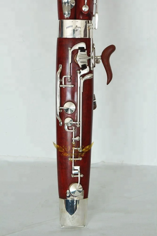 Roffee Adult Silver plated C tone Maple Wood Bassoon