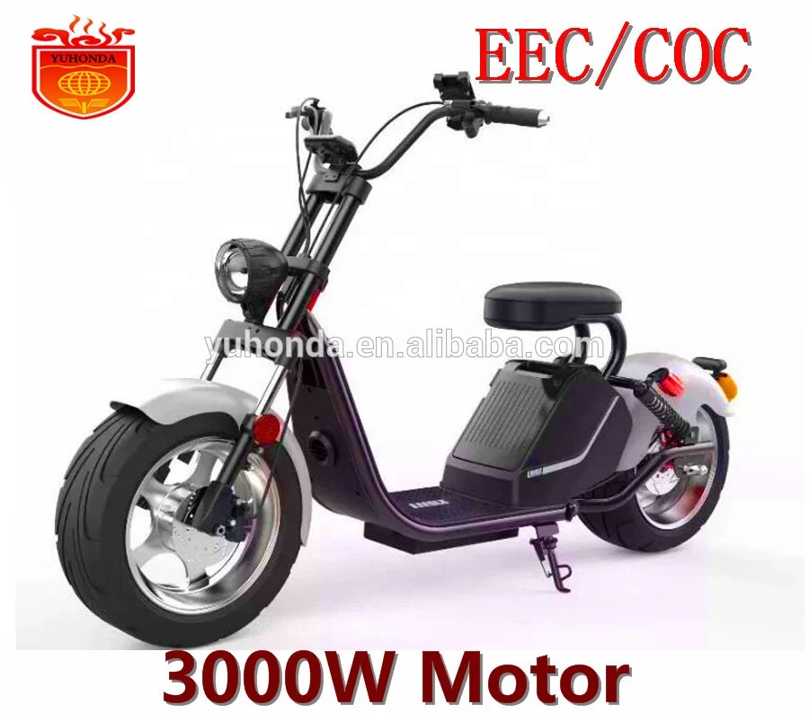 2019 new EEC/COC City coco Electric Scooter 3000W Motor with Removable Lithium Battery