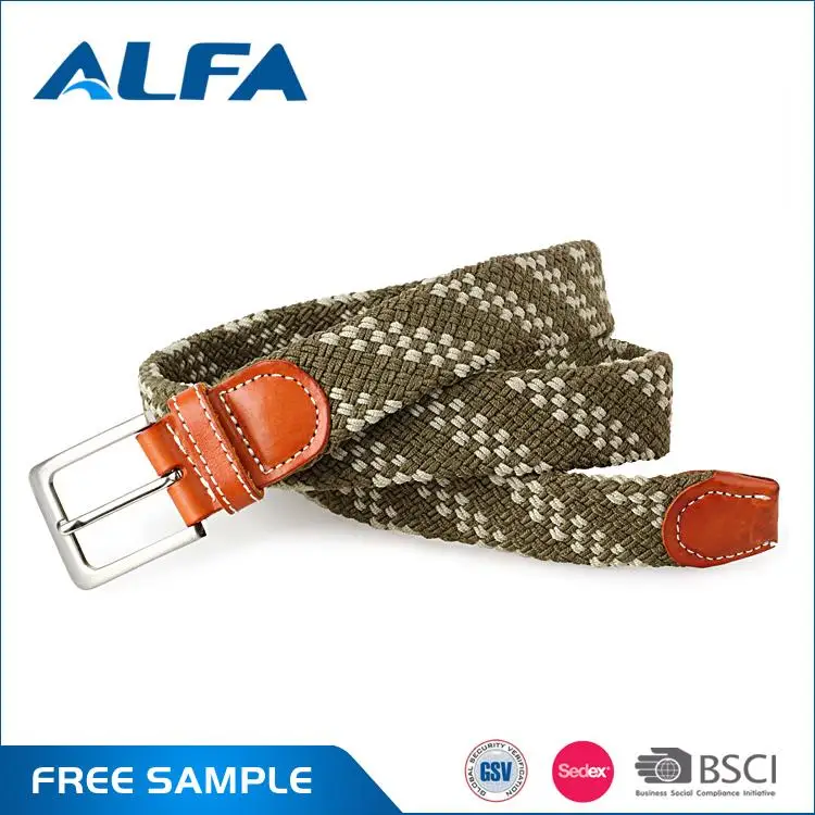 Альфа Купить Оптом Из Китая Пользовательские Плетеный Эластичный Стрейч Холст Пояса