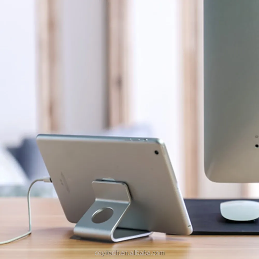 Universal Aluminum Metal Mobile Phone Tablet Desk Holder Stand For iPhone For Samsung For iPad Smartphone Tablets Charger Stands