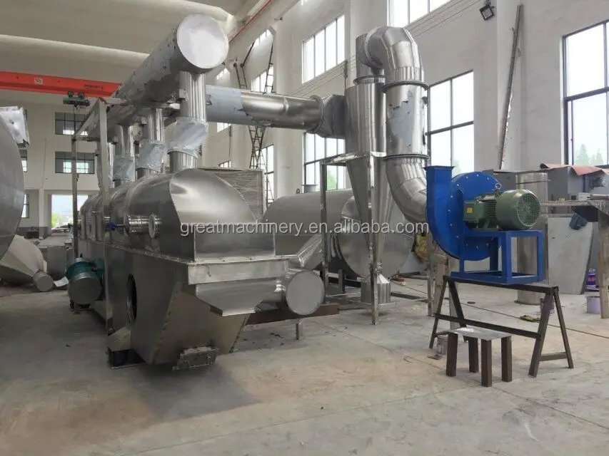 GRT Industrial Continuous Fluid Bed Dryer Machine Vibrating Fluidized Bed Dryer