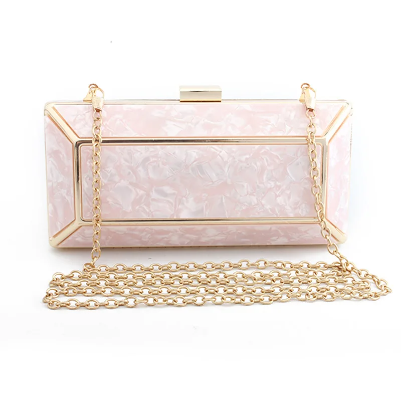 Акриловая сумка в руке, Мраморная обеденная сумка, Женская вечерняя сумка для банкета