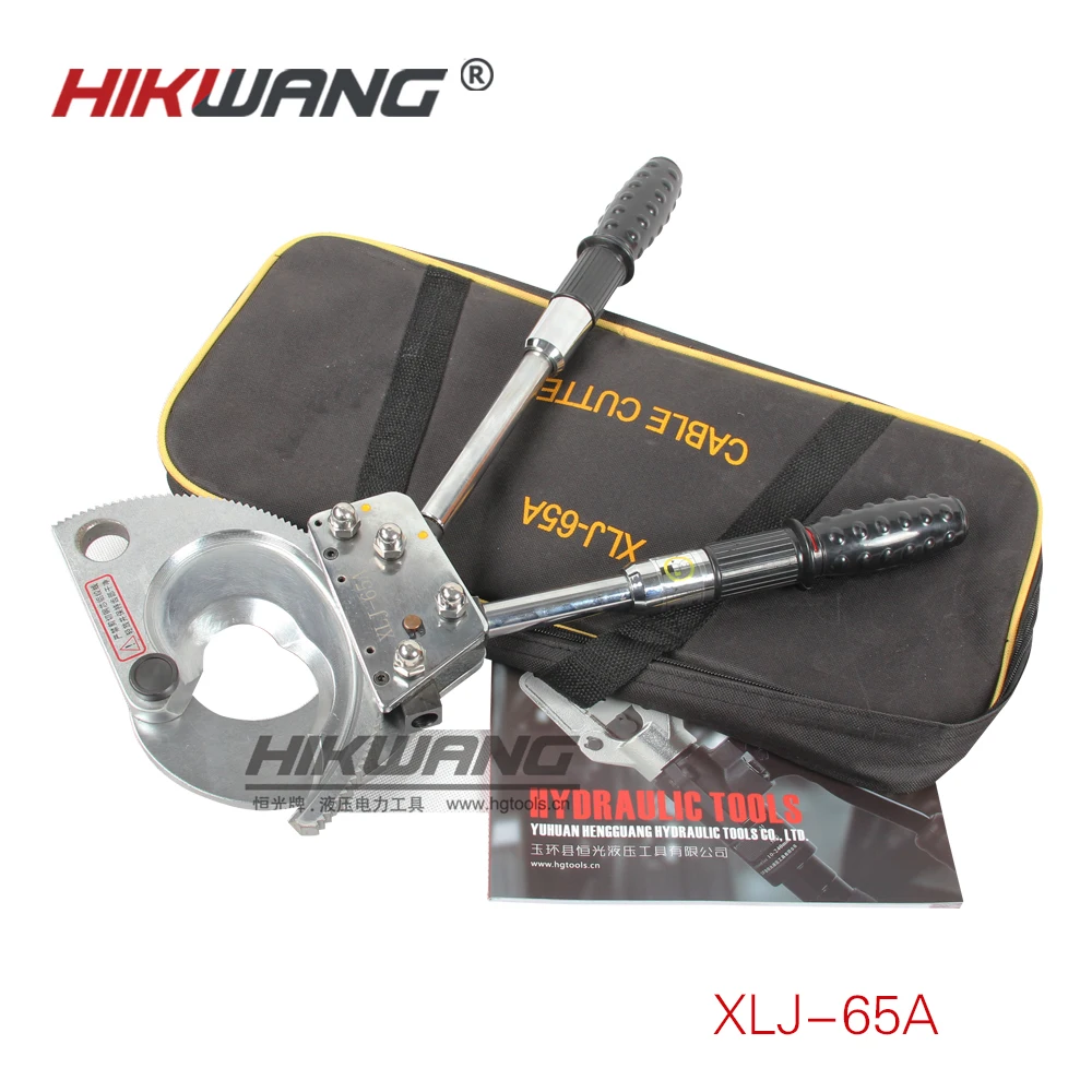 TOP 1 ratcheting wire cutting cable cutter  cut up to 65mm armoured cable mineral insulated cable cutter XLJ-65A