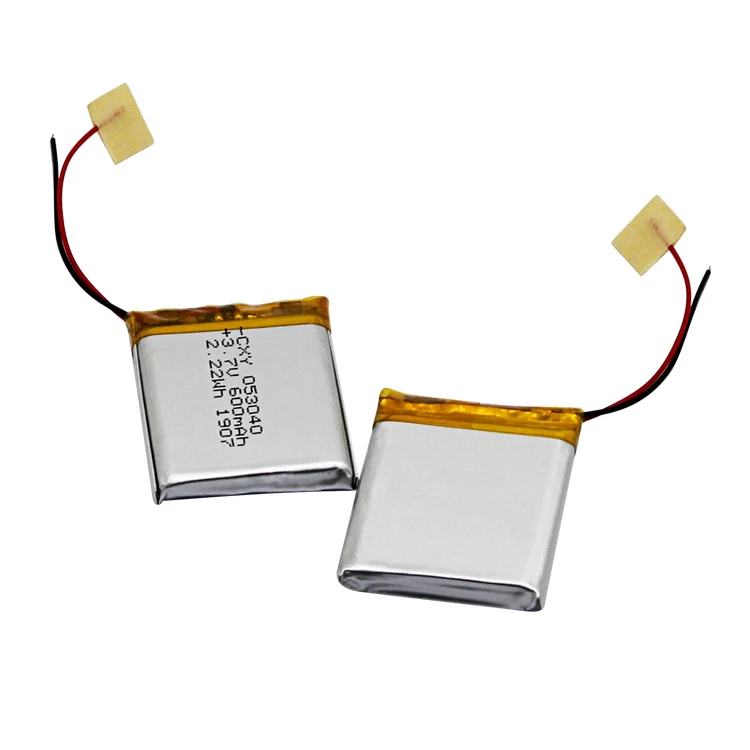 hot sale high quality 503040P 3.7V 600mAh rechargeable Lithium polymer Battery for electronic products