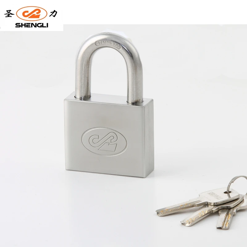 Anti-rust Factory Sale Square type Door Lock Stainless Steel Unbreakable Padlock With Computer keys