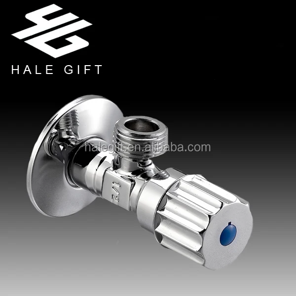
90 Degree Manual Sanitary Ware Brass Angle Stop Valve,Bathroom Triangle Brass Ball Valve 