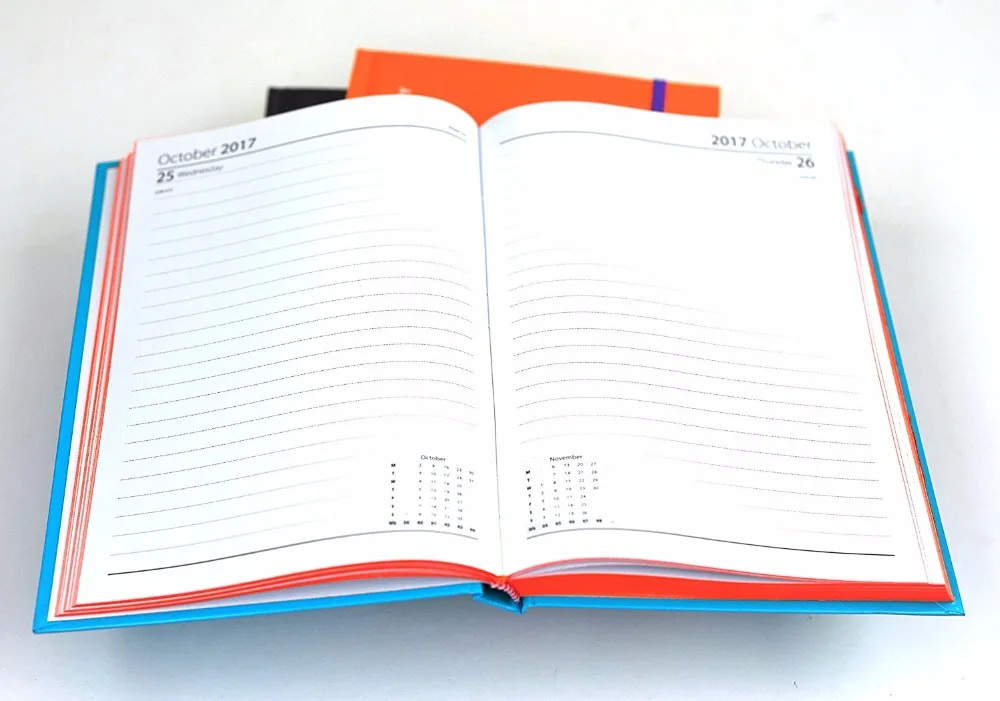 Classic Organizer Hard Cover Dotted Journal  Notebook With Elastic Band For Student/school