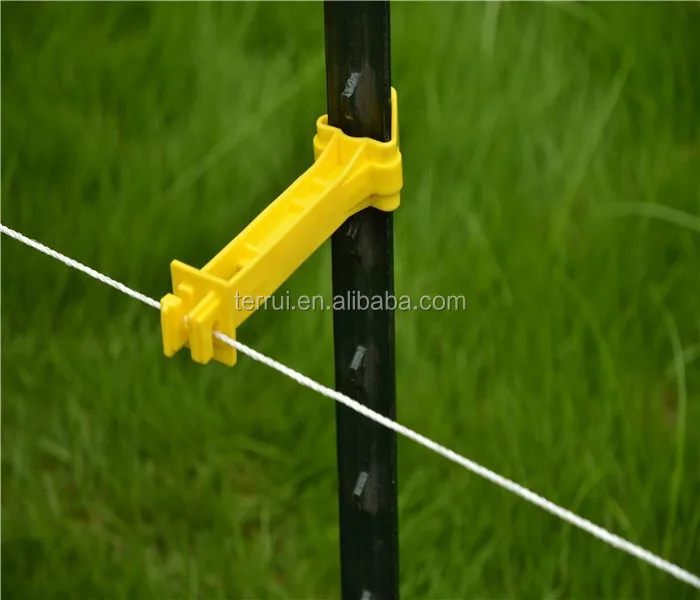 Plastic Insulators for electric fencing T Posts extended 10mm offset Poly Wire electric fence insulator