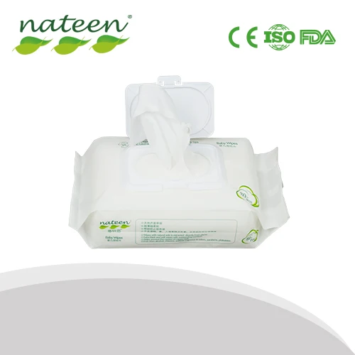 
Organic 100% Purfied Water Natural Baby Wet Wipes without Alcohol 